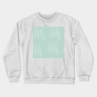 Seamless pattern with white trees Crewneck Sweatshirt